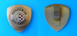 ZVONIMIR SECURITY - OFFICIAL LARGE BREAST BADGE - Croatia Security Company * Sicherheitsunternehmen Société De Sécurité - Polizei