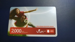 Armenia-mts-viva Card Prepiad-(2.000units)-1/1/2015-used Card - Armenië