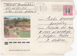 1984-EP-100 CUBA 1984 Ed.195k. POSTAL STATIONERY ANGOLA WAR USE. HOTEL COLONY PINES IS. - Brieven En Documenten