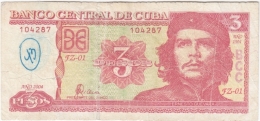 2004-BK-127 CUBA 2004 3$ ERNESTO CHE GUEVARA. REEMPLAZO REPLACEMENT FZ RARE. - Cuba