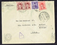 1944 Censored  Letter To USA - Egyptian Censorship - Briefe U. Dokumente
