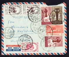 1960  Censored Air Letter To Germany  Colorful Franking - Cartas & Documentos