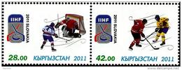 Kyrgyzstan - 2011 - Jubilee World Hockey Championship In Slovakia - Mint Stamp Set - Kirghizstan