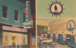 Tallahassee Florida, Seven Seas Restaurant Next To State Capitol, Interior View, C1940s/50s Vintage Postcard - Andere