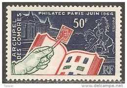 Comoro Islands 1964 Mi# 60 ** MNH - Exhibition Philatec Paris - Unused Stamps