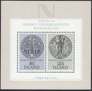 ISLAND Islanda Islande - 1983 - Foglietto Nuovo MNH Yvert 5 (francobolli 559 E 560). - Blokken & Velletjes