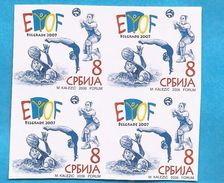 2006  6  PALAVOLO VOLEYBALL TURNEN  EINMALIG IMPERFORATE  SERBIA SRBIJA SERBIEN MBH - Tuffi