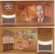 Singapore   "Just Issued"  50 Dollars  "Commemorative Issue "   2017    Pnew   UNC - Singapur