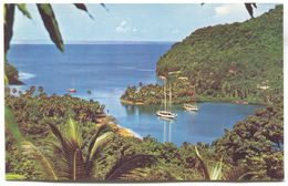 CARIBBEAN - ANTILLES, ST. LUCIA, PAN AMERICAN AIRLINES, ADVERTISING PC - St. Lucia