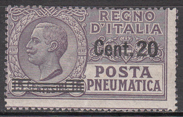 ITALY       SCOTT NO. D12     MINT HINGED       YEAR  1924 - Pneumatic Mail