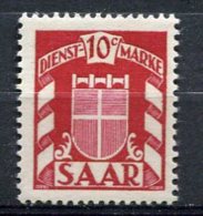 SARRE - Yv. SERVICE  N°  27  ** MNH  10c   Cote  0,8 Euros  TBE - Service