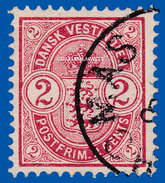 1903 DENMARK DANISH WEST INDIES 2 CENTS  RED  FACIT 20  ST. THOMAS CANCEL - Deens West-Indië