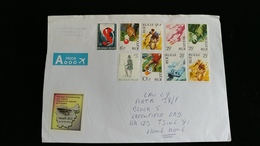 Postal Cover From Belgium To Hong Kong - Collections