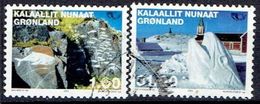 GREENLAND  # FROM 2002 STAMPWORLD  376-77 - Used Stamps