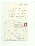 Enveloppe Timbrée  Lettre De Mr LAHACHE A  Legugé (vienne _Adressé A Mr Alain CAILLAUD A BAYONNE 64 EN 1961 - Lettere