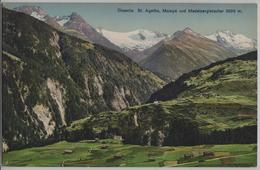 Disentis St. Agatha, Mompe Und Medelsergletscher - Photo: E. Goetz - Medel