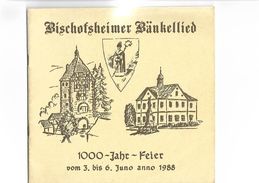 Catalogue 1988 Bischofsheimer   Hankellied  1000 Jahre - Kataloge