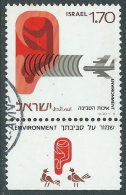 1975 ISRAELE USATO ECOLOGIA 1,70 CON APPENDICE - T11-3 - Usados (con Tab)