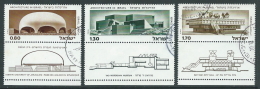 1974-75 ISRAELE USATO ARCHITETTURA SECONDA SERIE CON APPENDICE - T11-8 - Oblitérés (avec Tabs)