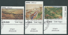 1981 ISRAELE USATO DIPINTI CON APPENDICE - T12-8 - Gebruikt (met Tabs)