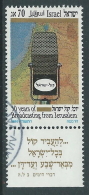 1986 ISRAELE USATO RADIO LA VOCE DI ISRAELE CON APPENDICE - T13-5 - Oblitérés (avec Tabs)