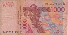 1000 Francs 2003  Mali - Malí