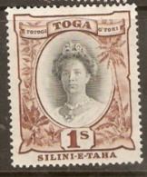 Toga 1942 SG 80 1s Mounted Mint - Tonga (...-1970)