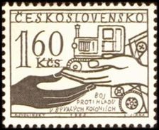 Czechoslovakia / Stamps (1963) 1330: The Fight Against Hunger (tractor); Painter: Karel Svolinsky - Andere (Aarde)