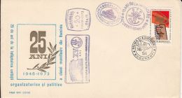 5731FM- ROMANIAN WORKERS ORGANIZATIONS, TRADE UNION, COVER FDC, 1973, ROMANIA - FDC