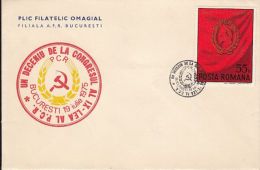 64404- ROMANIAN COMMUNIST PARTY CONGRESS, SPECIAL COVER, 1975, ROMANIA - Covers & Documents