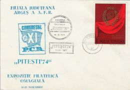 64407- ROMANIAN COMMUNIST PARTY CONGRESS, SPECIAL COVER, 1974, ROMANIA - Covers & Documents