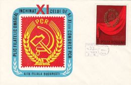 64410- ROMANIAN COMMUNIST PARTY CONGRESS, SPECIAL COVER, 1974, ROMANIA - Lettres & Documents