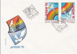 64455- EUROPA STAMPS, COVER FDC, 1995, ROMANIA - FDC