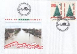 64456- HELP THE PEERS, FLOOD VICTIMS, COVER FDC, OVERPRINT STAMPS, 2005, ROMANIA - FDC