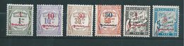 Colonie Francaise  Timbre Du Maroc Timbre Taxe  De 1911/15  N°13 A 18  Neuf * Cote 91,50€ - Timbres-taxe