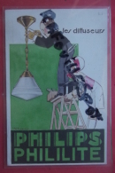 Cp Pub Les Diffuseurs Phillips Phililite Signe Vimbert , - Advertising