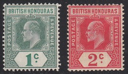 British Honduras 1908-11 Mint Mounted, Sc# , SG 95-96 - British Honduras (...-1970)