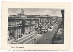 Z4031 Roma - Via Nazionale - Auto Cars Voitures - Panorama / Viaggiata 1957 - Transportes