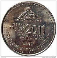 NEPAL TOURISM YEAR 2011 COMMEMORATIVE COIN NEPAL 2011 UNCIRCULATED UNC - Nepal