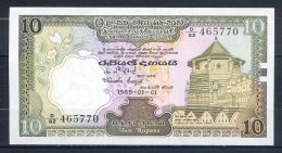 506-Sri Lanka Billet De 10 Rupees 1985 D82 - Sri Lanka