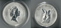 1995 AUSTRALIA - Kangaroo / Canguro  - 1 Dollars FDC PROOF - Argento / Argent / Silver 999 / 1000 - Confezione Originale - Dollar