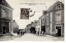 49 - LE  LOUROUX  BECONNAIS - T.Belle Vue De La Rue Neuve ( Commerces , Timbre Expo Coloniale 1931 ) - Le Louroux Beconnais