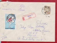 REGISTERED LETTER STAMPS OLYMPIC GAMES SAPPORO, ANTENNA ROMANIA - Winter 1972: Sapporo