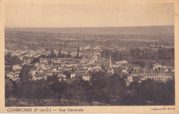 COMBRONDE  EN PUY DE DOME VUE GENERALE   VOIR VERSO CPA CIRCULEE - Combronde