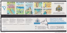 San Marino 1990 European Tourism Year Booklet ** Mnh (32985) - Libretti