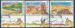 1988 ISRAELE USATO RISERVE NATURALI NEL NEGEV CON APPENDICE - T14 - Used Stamps (with Tabs)