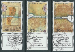 1987 ISRAELE USATO ESPLORAZIONE TERRA SANTA CON APPENDICE - T14-4 - Usados (con Tab)