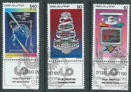 1988 ISRAELE USATO INDUSTRIA ISRAELIANA CON APPENDICE - T14-4 - Used Stamps (with Tabs)