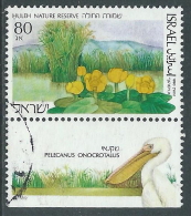 1990 ISRAELE USATO PARCHI NAZIONALI 90 A CON APPENDICE - T14-5 - Usados (con Tab)