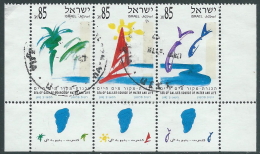 1992 ISRAELE USATO IL MARE DI GALILEA CON APPENDICE - T15-9 - Usados (con Tab)